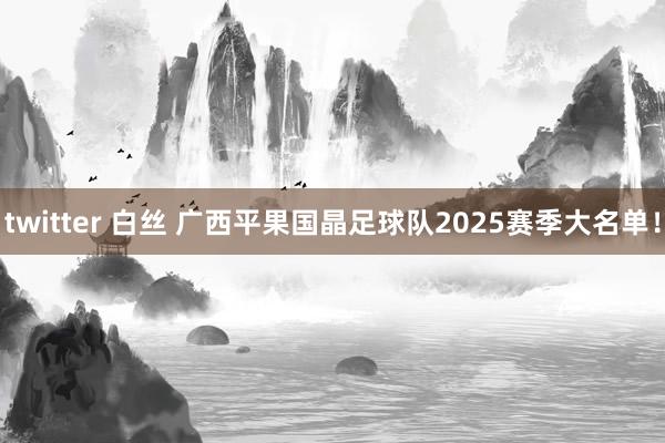 twitter 白丝 广西平果国晶足球队2025赛季大名单！